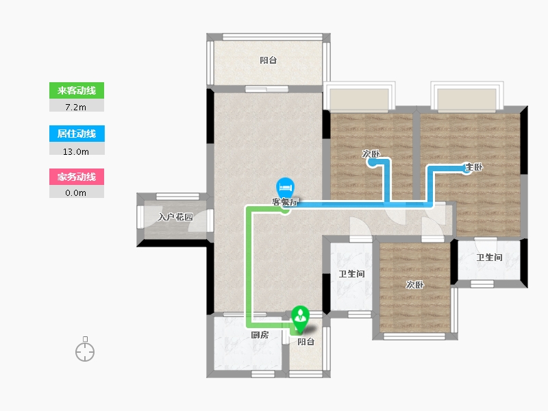 四川省-内江市-昌建·君悦府 -90.00-户型库-动静线