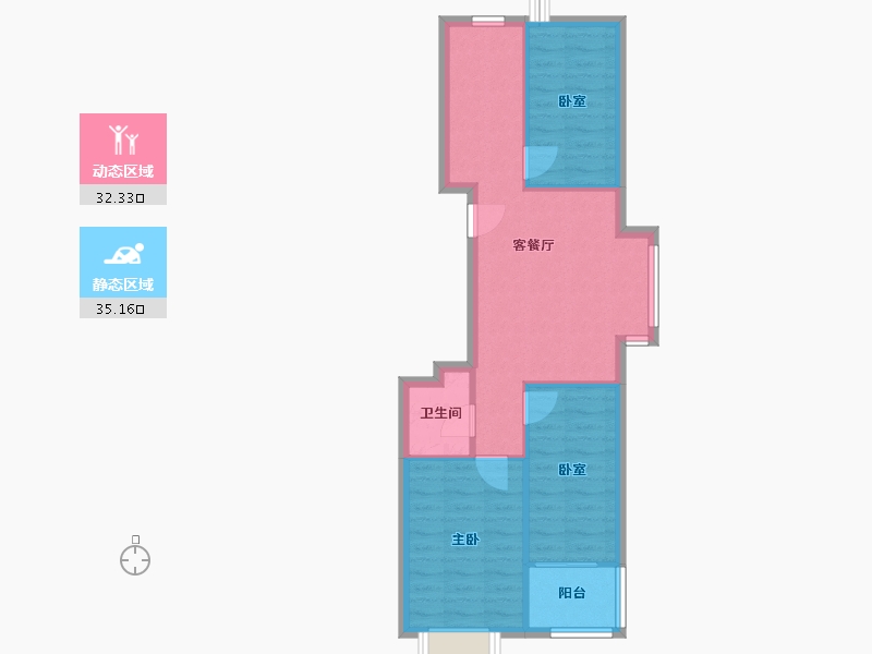 山西省-太原市-西岸-北区-61.20-户型库-动静分区