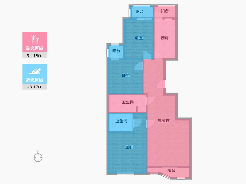 北京-北京市-京师园-97.00-户型库-动静分区