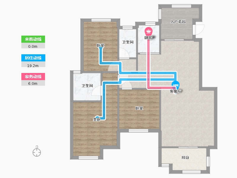 广东省-广州市-荔湖城-90.00-户型库-动静线