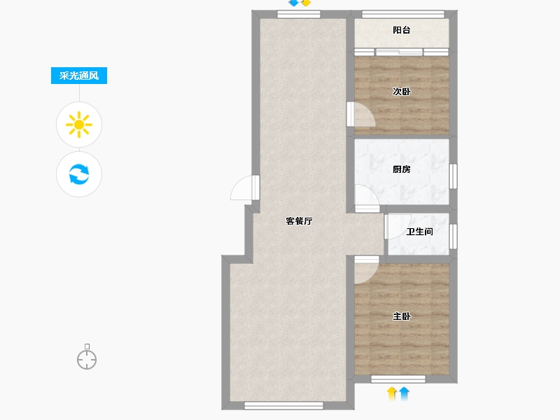 河北省-承德市-泰悦府-70.00-户型库-采光通风