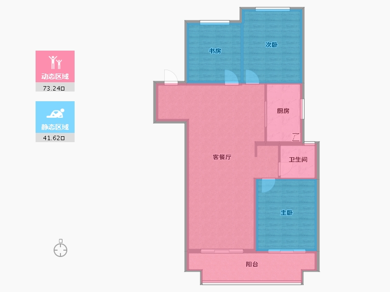 河南省-商丘市-悦珑府-104.73-户型库-动静分区