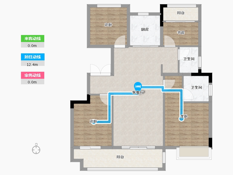 安徽省-宿州市-钟鑫-状元府-110.00-户型库-动静线