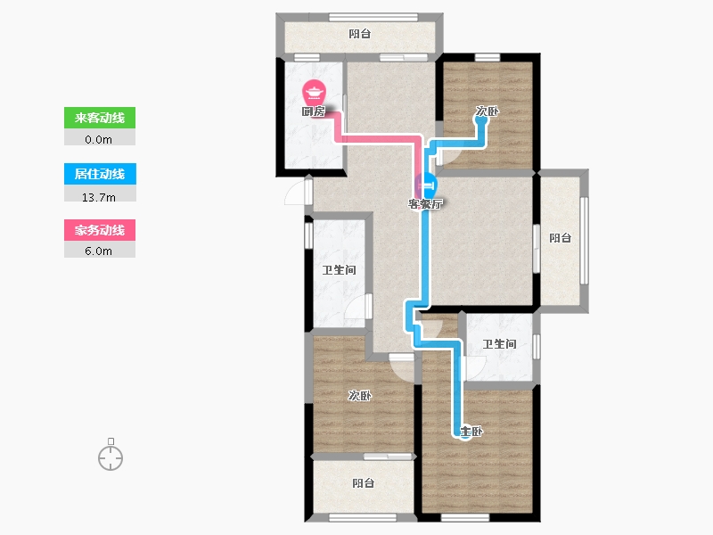 江西省-上饶市-望湖御景-100.83-户型库-动静线