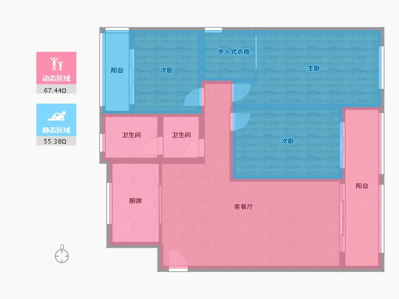 山东省-潍坊市-上城国际-110.00-户型库-动静分区