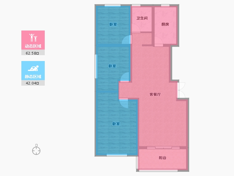 山东省-临沂市-房源南湖尚城-94.01-户型库-动静分区