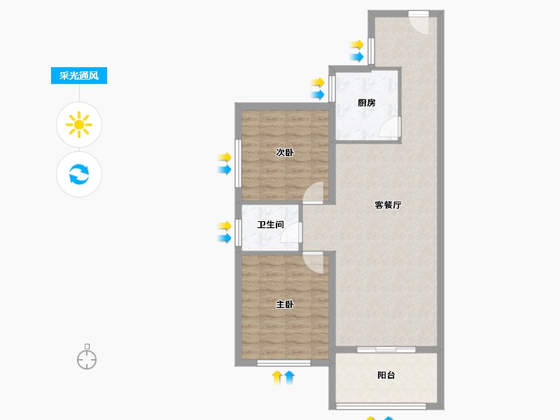 河南省-南阳市-和顺劝学里-82.58-户型库-采光通风