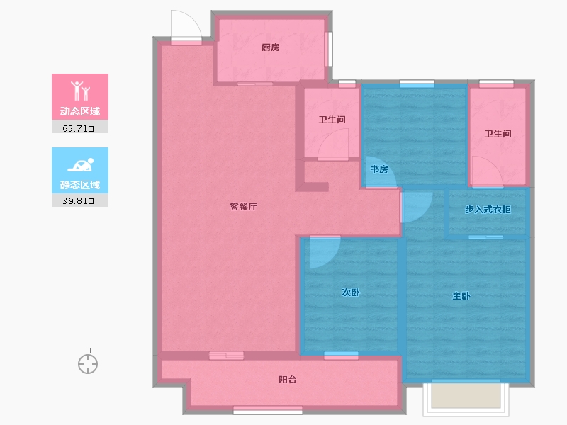 山东省-菏泽市-中北新都心-94.27-户型库-动静分区