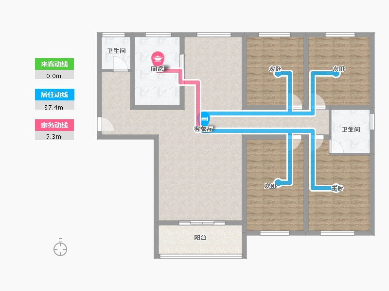 河南省-南阳市-和顺劝学里-135.16-户型库-动静线