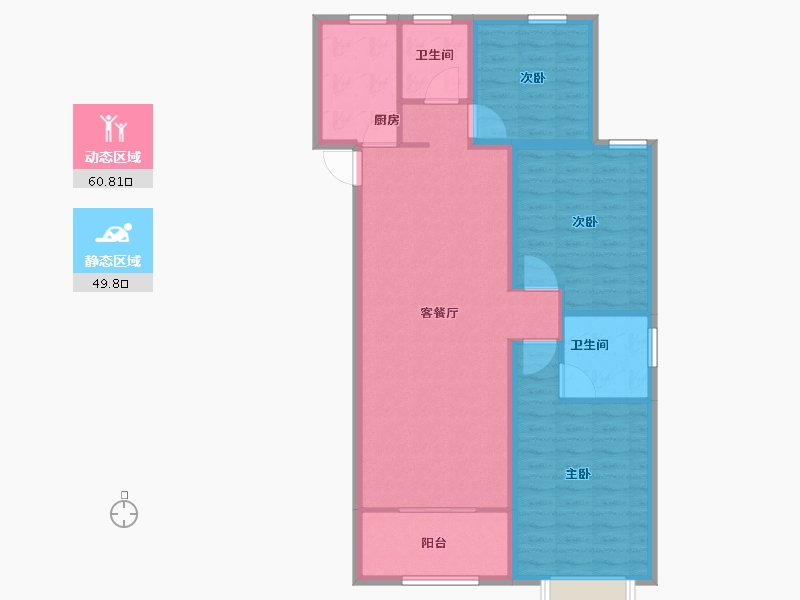 山东省-菏泽市-中北新都心-100.05-户型库-动静分区