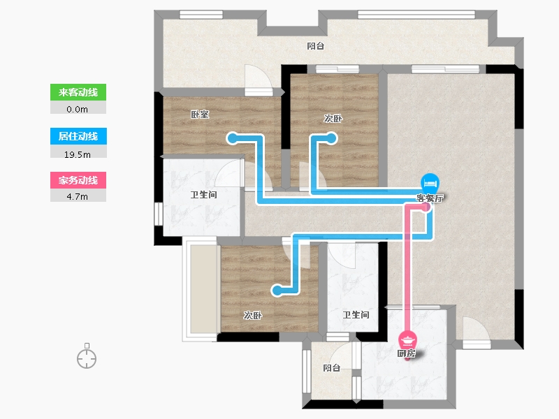 四川省-宜宾市-宜宾公园九里三期-81.84-户型库-动静线