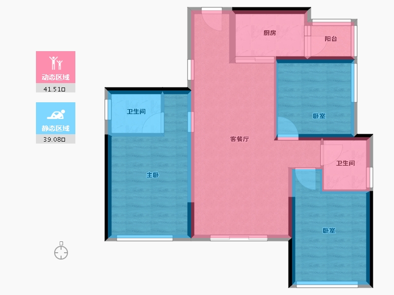 四川省-宜宾市-锦江大院-95.00-户型库-动静分区