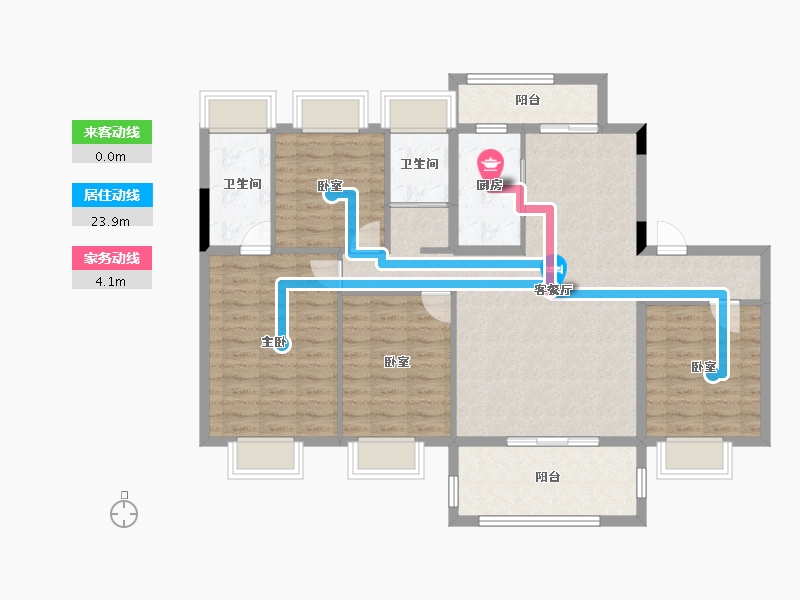 贵州省-黔西南布依族苗族自治州-碧桂园·安龙1号-112.06-户型库-动静线