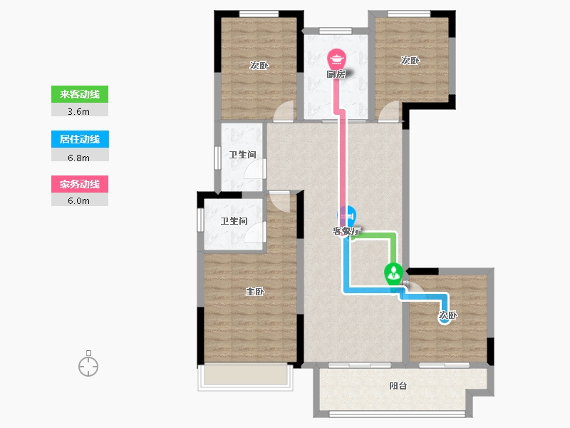 河南省-南阳市-南阳正商书香华府-112.68-户型库-动静线