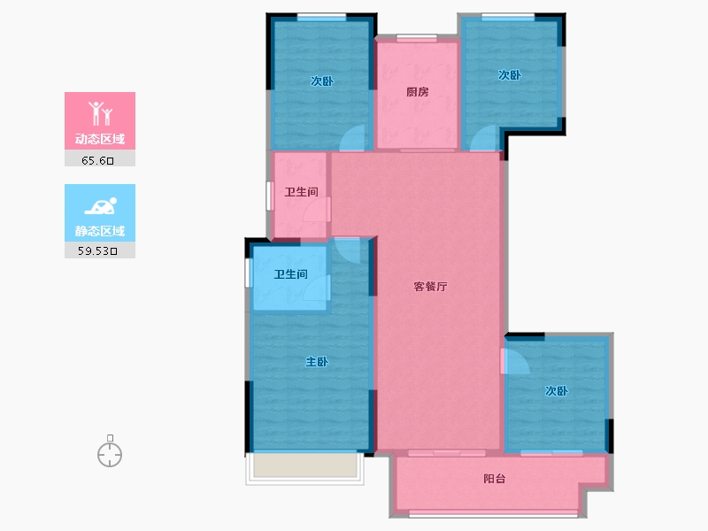 河南省-南阳市-南阳正商书香华府-112.68-户型库-动静分区