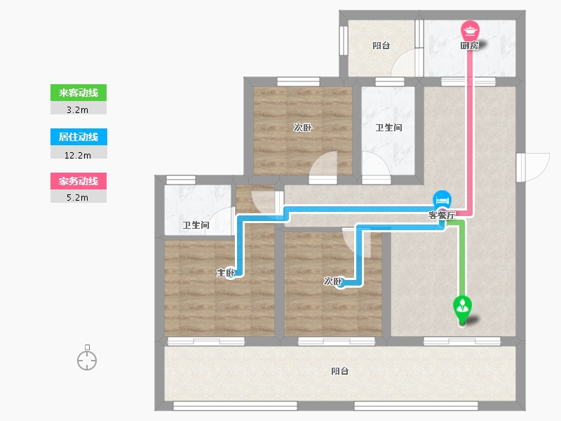 四川省-南充市-世台悦中心-78.86-户型库-动静线