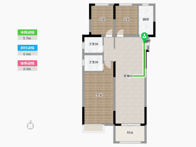 河南省-南阳市-南阳正商书香华府-103.06-户型库-动静线