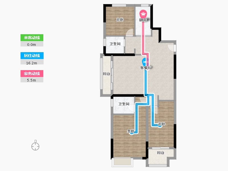 河南省-南阳市-南阳正商书香华府-101.77-户型库-动静线