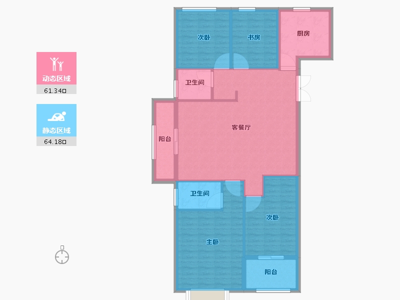 山东省-菏泽市-凯兴天下-114.26-户型库-动静分区