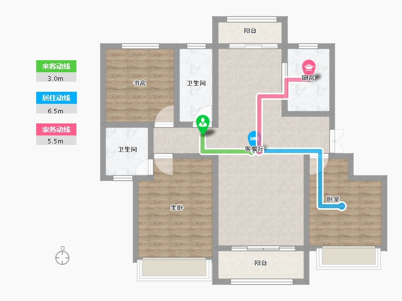 河南省-漯河市-悦峰学府-99.94-户型库-动静线