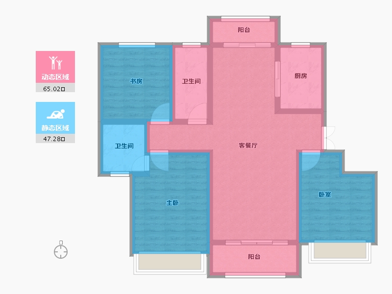 河南省-漯河市-悦峰学府-99.94-户型库-动静分区