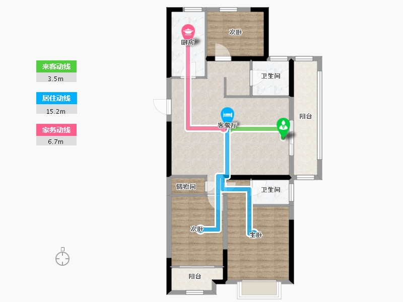 山东省-菏泽市-中达诚府-103.10-户型库-动静线