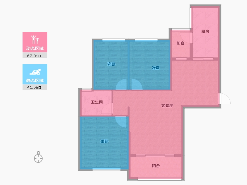 山东省-济宁市-济宁恒大悦珑湾-98.12-户型库-动静分区