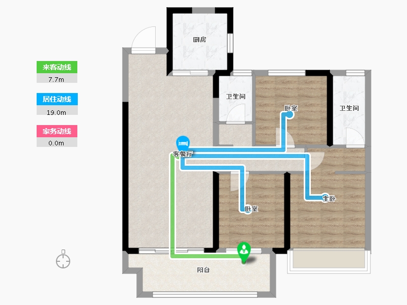 河南省-漯河市-悦璟学府里-85.53-户型库-动静线