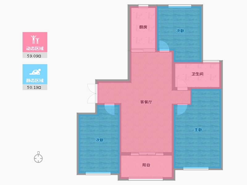 山东省-临沂市-房源南湖尚城-98.01-户型库-动静分区