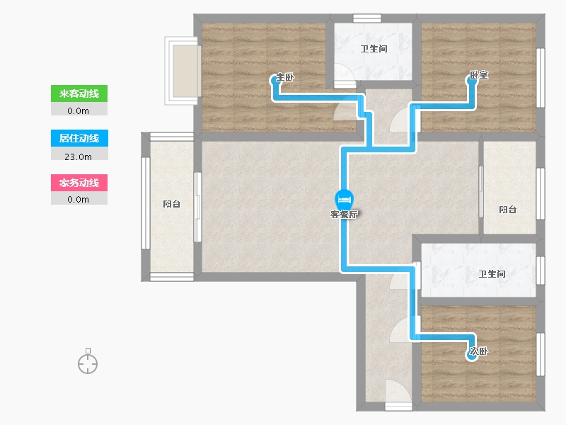 北京-北京市-碧桂园-90.00-户型库-动静线