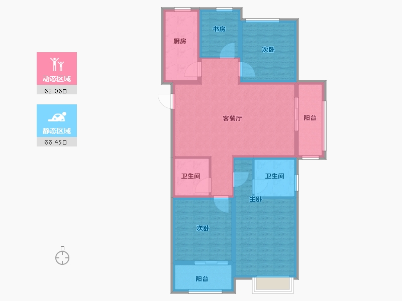 山东省-菏泽市-名门世都-115.22-户型库-动静分区