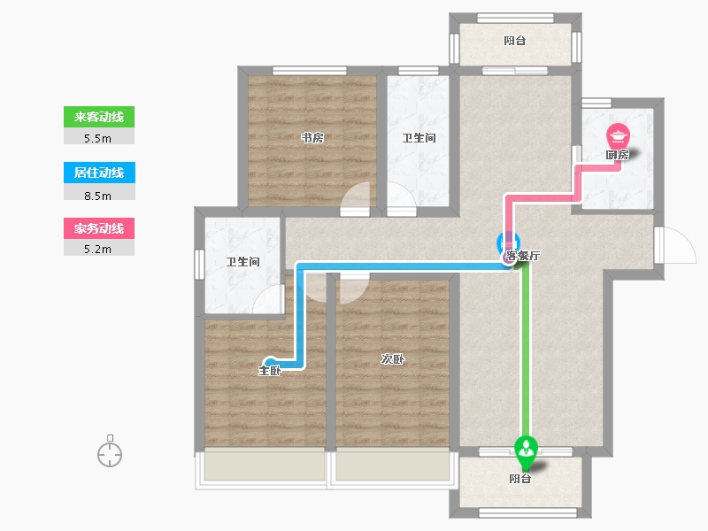 河南省-漯河市-悦峰学府-98.05-户型库-动静线