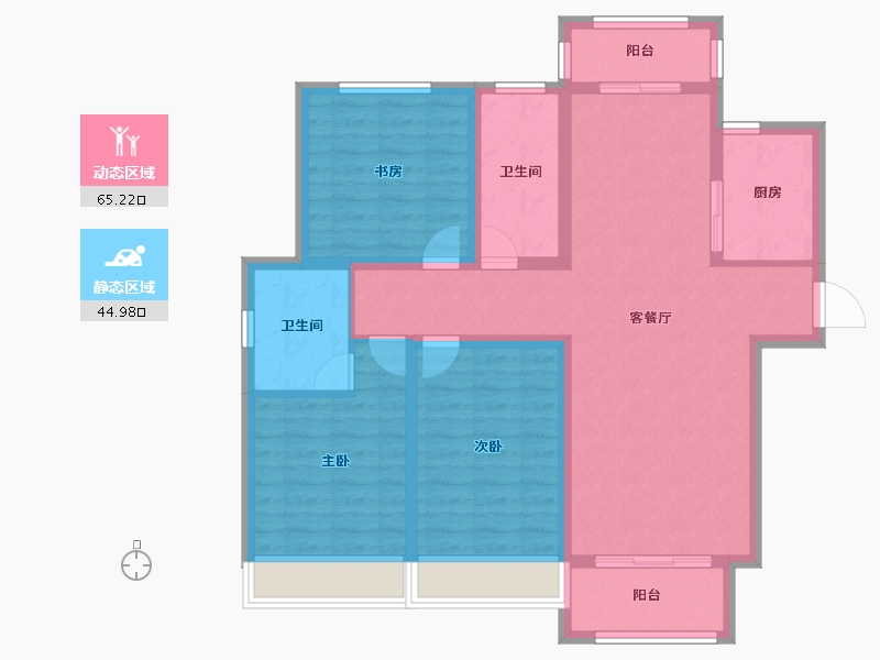 河南省-漯河市-悦峰学府-98.05-户型库-动静分区