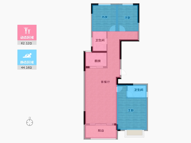 河南省-洛阳市-现代森林国际城-95.45-户型库-动静分区