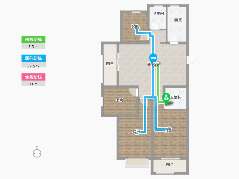 山东省-菏泽市-名门世都-121.25-户型库-动静线