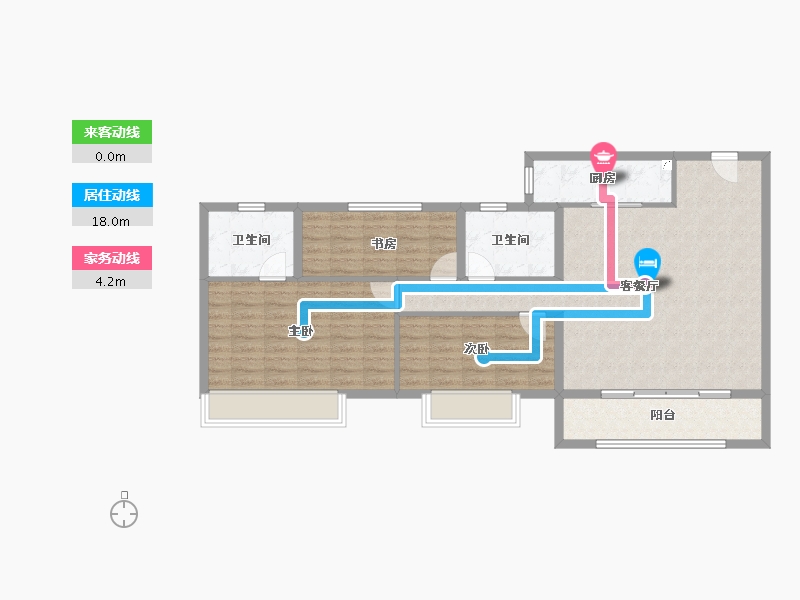 湖北省-黄石市-城发·香山枫景-97.56-户型库-动静线