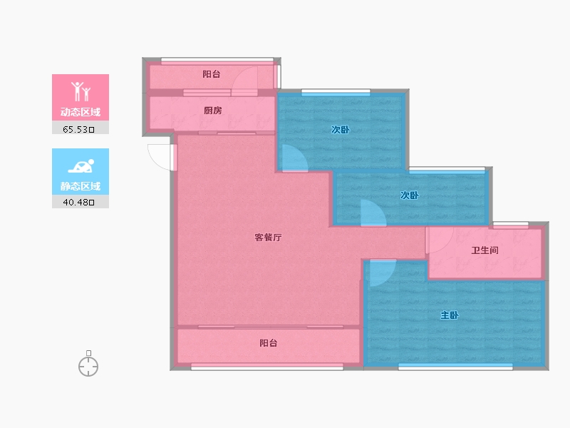 山东省-济宁市-济宁恒大悦珑湾-96.48-户型库-动静分区