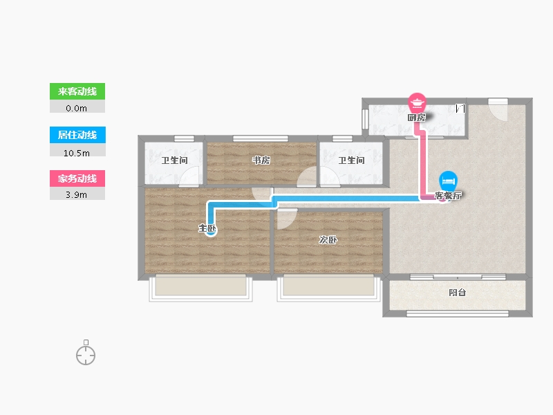 湖北省-黄石市-城发·香山枫景-89.28-户型库-动静线