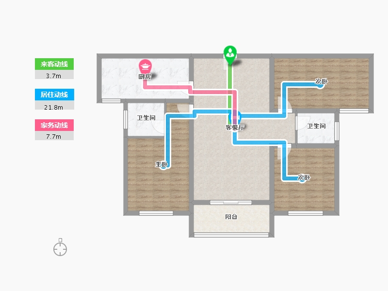 河南省-南阳市-和顺劝学里-107.15-户型库-动静线