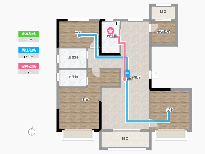 甘肃省-酒泉市-碧桂圆嘉鑫领誉-113.60-户型库-动静线