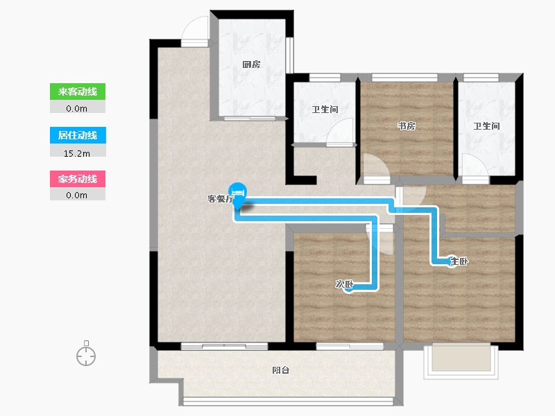 河南省-洛阳市-现代森林国际城-89.23-户型库-动静线