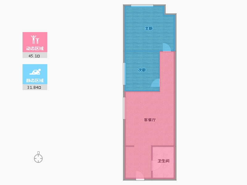 上海-上海市-南海商贸城-70.39-户型库-动静分区