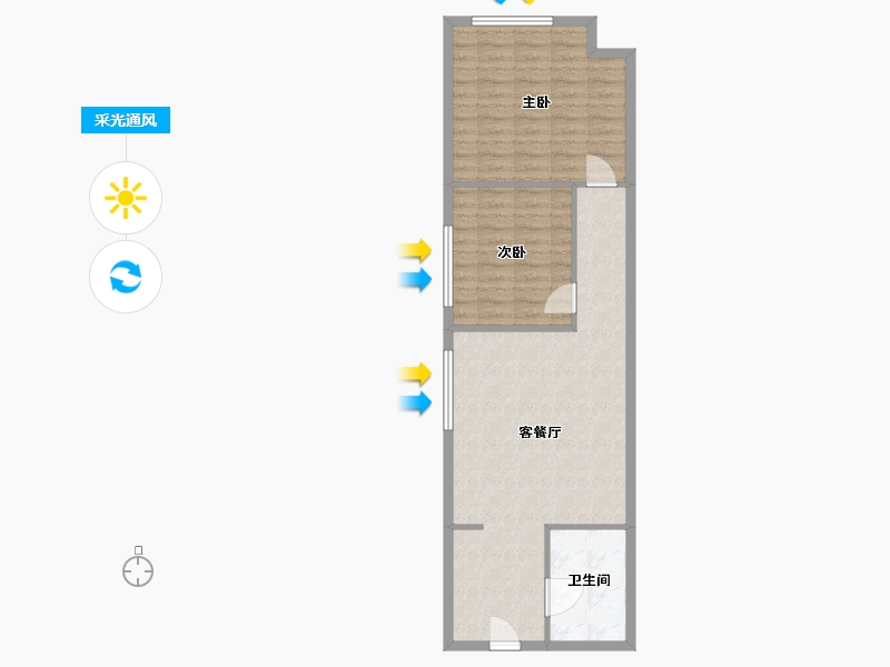 上海-上海市-南海商贸城-70.39-户型库-采光通风