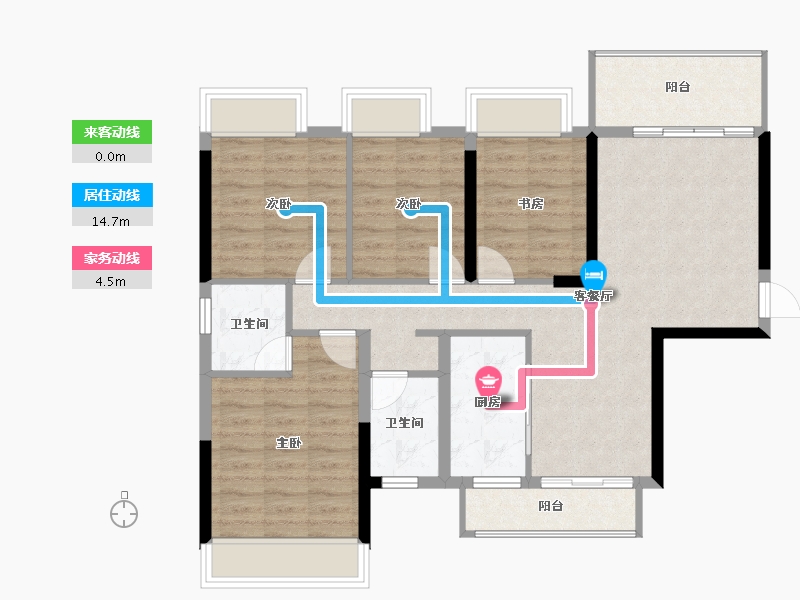 广西壮族自治区-贵港市-奥园顾荣幸福里-91.72-户型库-动静线