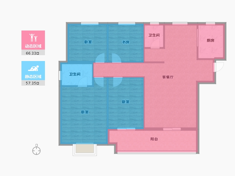 山东省-泰安市-城建首府-112.80-户型库-动静分区