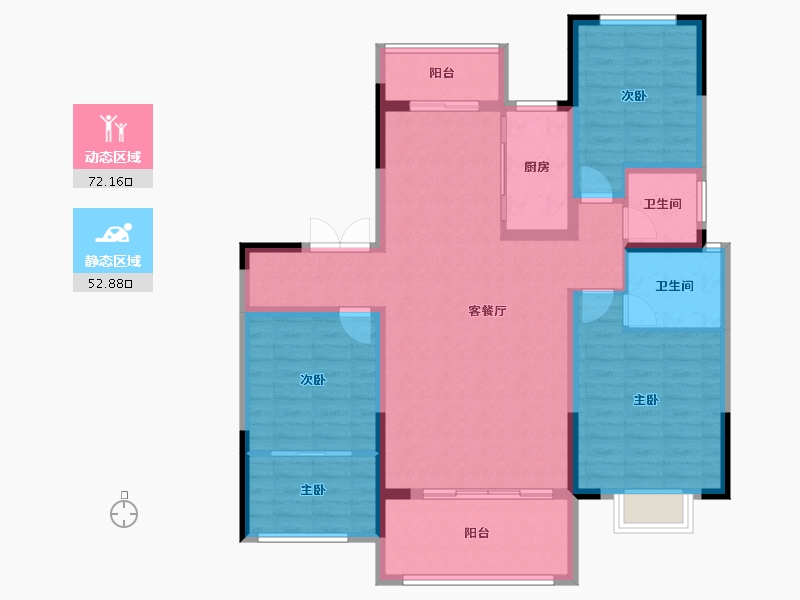 河南省-洛阳市-美景麓园-112.43-户型库-动静分区