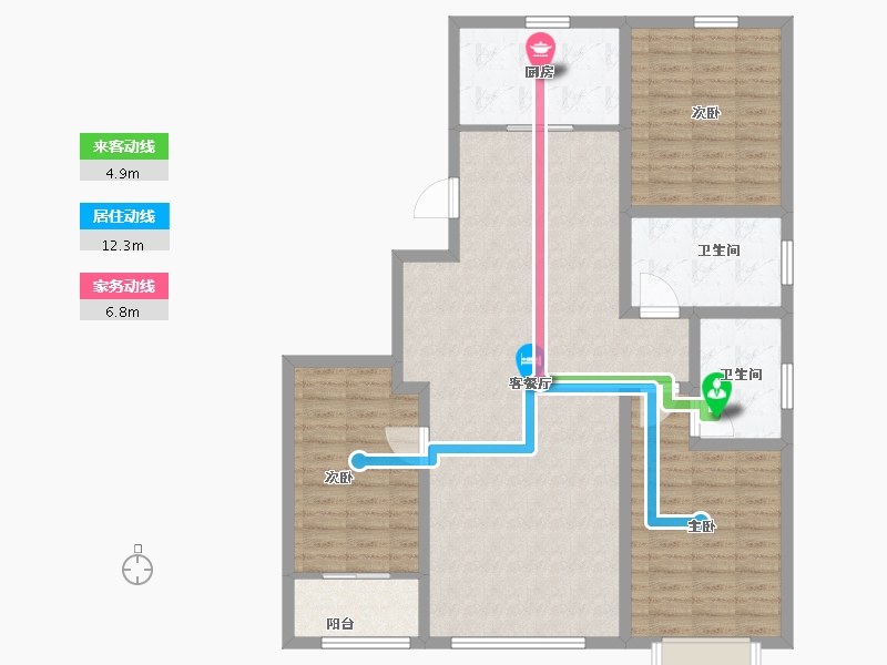 山东省-潍坊市-九州方园国际-117.88-户型库-动静线