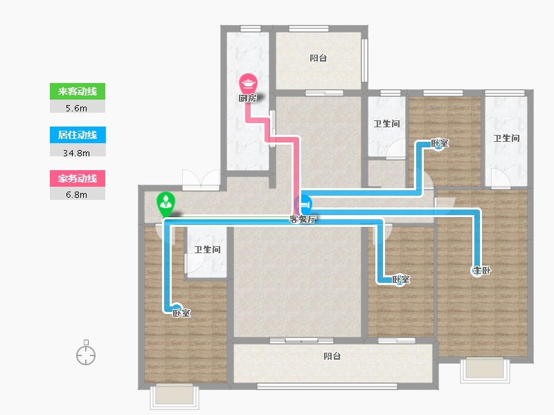 山东省-潍坊市-恒信领峰-176.00-户型库-动静线