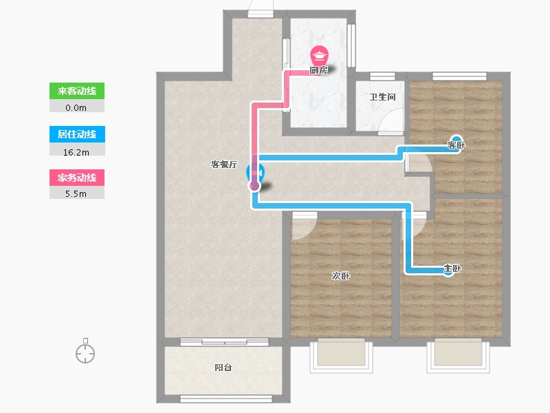 山东省-菏泽市-中达祥泰御府-92.80-户型库-动静线