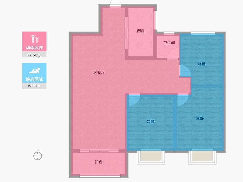 山东省-菏泽市-中达祥泰御府-92.80-户型库-动静分区